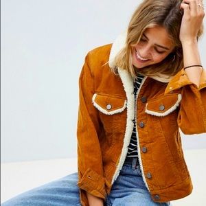 ASOS Denim Rust Corduroy Jacket